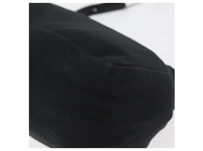 FENDI Handtasche aus Nylon Schwarz Silber Authentisch 177926 - Ansicht 14