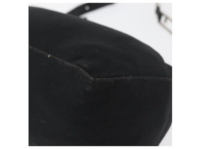 FENDI Handtasche aus Nylon Schwarz Silber Authentisch 177926 - Ansicht 16