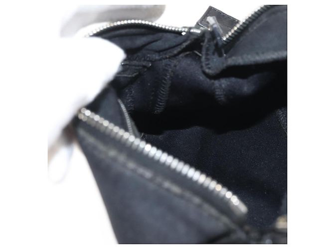 FENDI Handtasche aus Nylon Schwarz Silber Authentisch 177926 - Ansicht 20