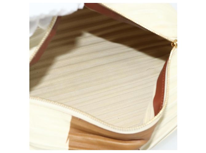 LOEWE - Bolsa Hin de couro bege do Castelo Móvel de Studio Ghibli Auth 167271SM Dourado - vista 10