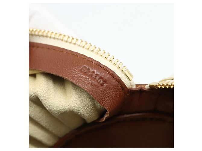 LOEWE - Bolsa Hin de couro bege do Castelo Móvel de Studio Ghibli Auth 167271SM Dourado - vista 11