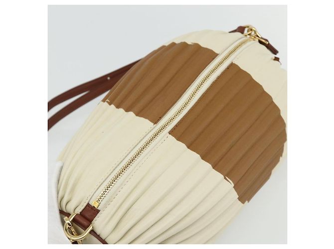 LOEWE - Bolsa Hin de couro bege do Castelo Móvel de Studio Ghibli Auth 167271SM Dourado - vista 6