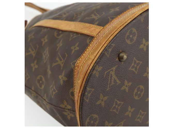 LOUIS VUITTON Borsa a Spalla Monogram Bucket GM M42236 LV Auth 177783 Monogramma - vista 16