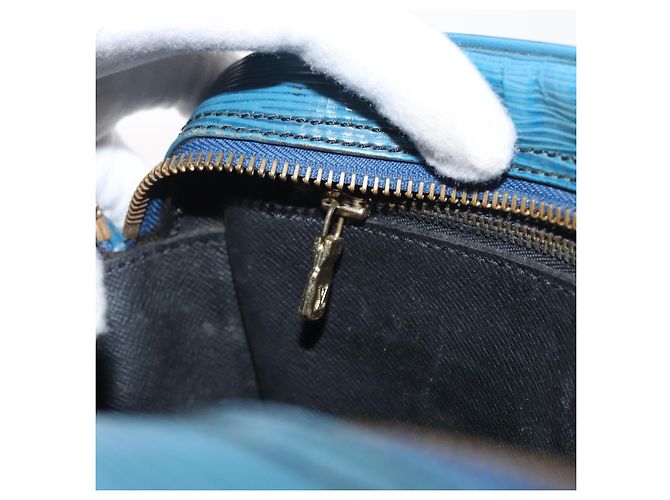 LOUIS VUITTON Borsa a Spalla Epi Jeune Fille MM Blu Toledo M52155 LV Auth BA12461 - vista 22