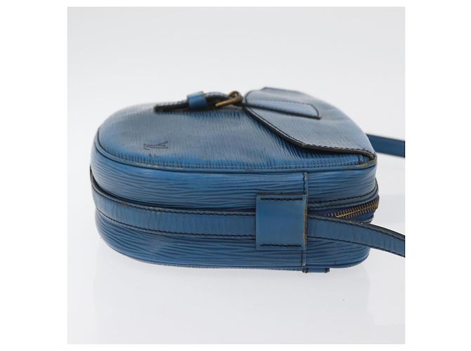LOUIS VUITTON Borsa a Spalla Epi Jeune Fille MM Blu Toledo M52155 LV Auth BA12461 - vista 3