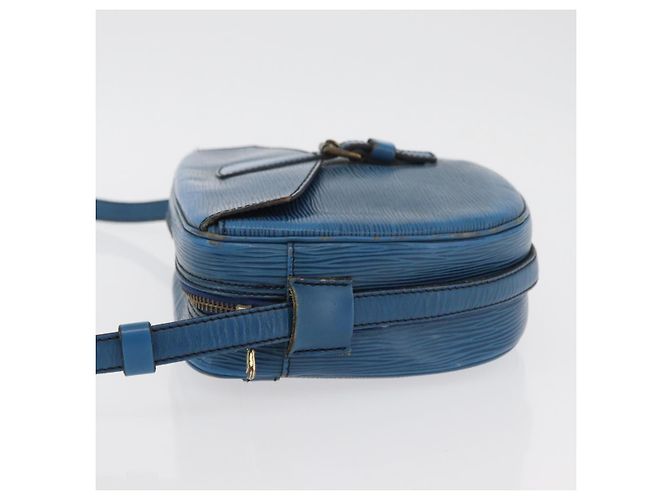 LOUIS VUITTON Borsa a Spalla Epi Jeune Fille MM Blu Toledo M52155 LV Auth BA12461 - vista 4