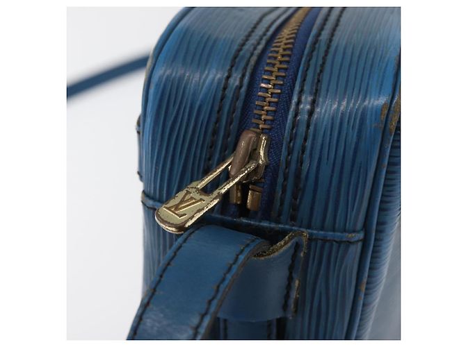 LOUIS VUITTON Borsa a Spalla Epi Jeune Fille MM Blu Toledo M52155 LV Auth BA12461 - vista 9