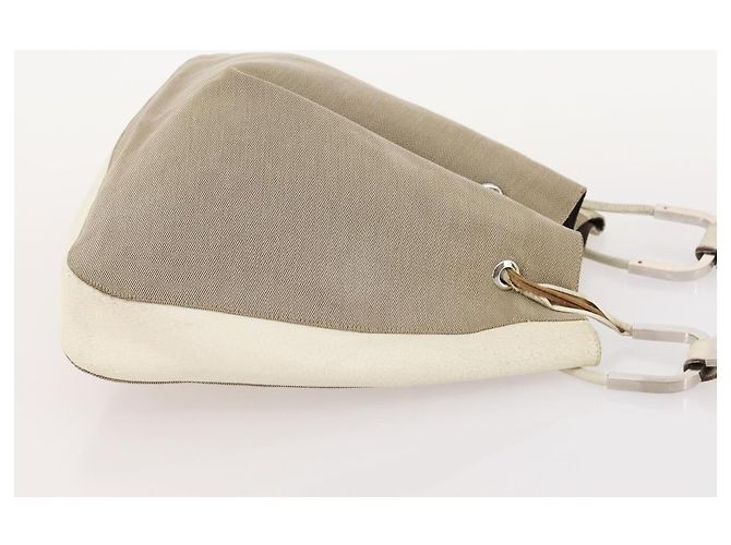 Borsa a Spalla in Tela GG Sherry Line di GUCCI 2 Pezzi Beige Auth BA12349 - vista 12