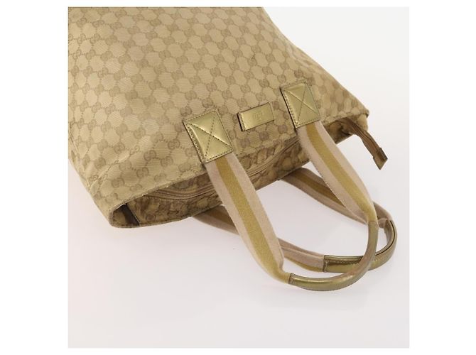 Borsa a Spalla in Tela GG Sherry Line di GUCCI 2 Pezzi Beige Auth BA12349 - vista 5