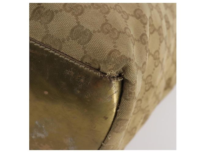 Borsa a Spalla in Tela GG Sherry Line di GUCCI 2 Pezzi Beige Auth BA12349 - vista 8