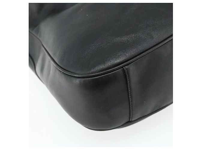 Borsa a Spalla in Pelle Gucci Bamboo 2way Nera Oro 001 2404 1577 Auth bs34581 Nero D'oro - vista 15
