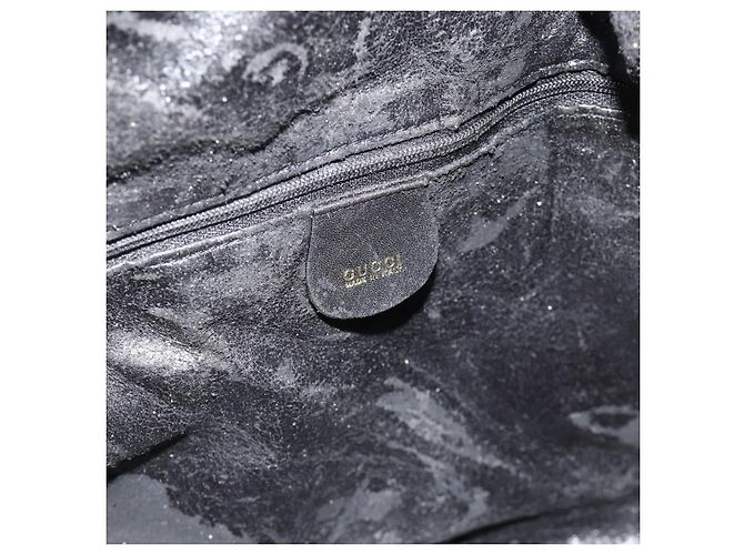 Borsa a Spalla in Pelle Gucci Bamboo 2way Nera Oro 001 2404 1577 Auth bs34581 Nero D'oro - vista 16