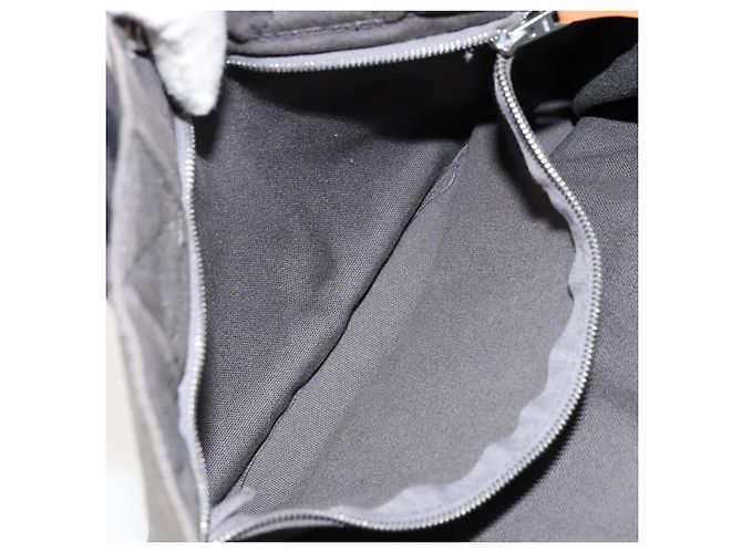 Hermès HERMES Fourre ToutPM Borsa a Mano Cotone Grigio Argento Auth fm5317 Marrone - vista 19
