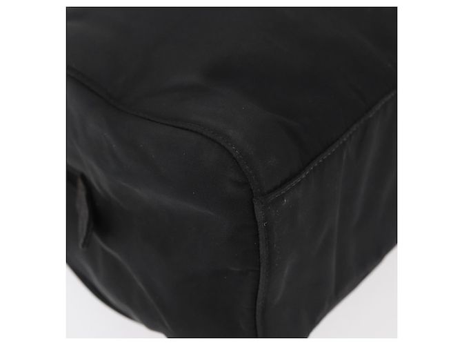 PRADA Borsa a mano in nylon nero argento Auth 177469 - vista 15