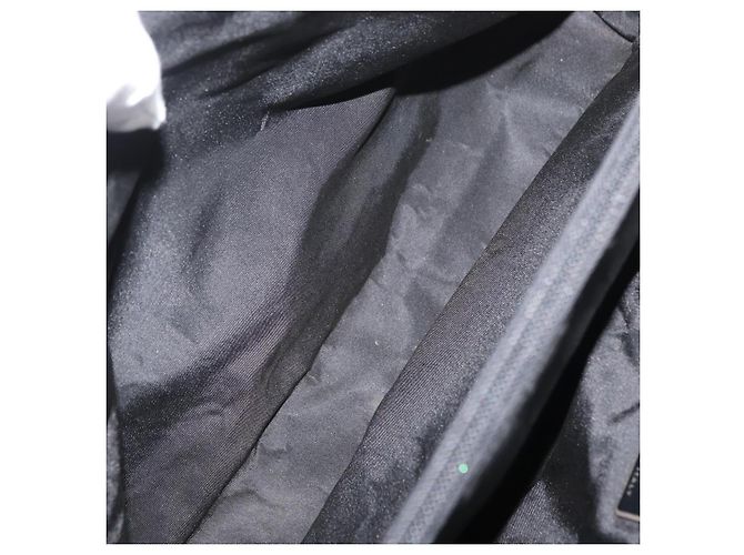 PRADA Borsa a mano in nylon nero argento Auth 177469 - vista 20
