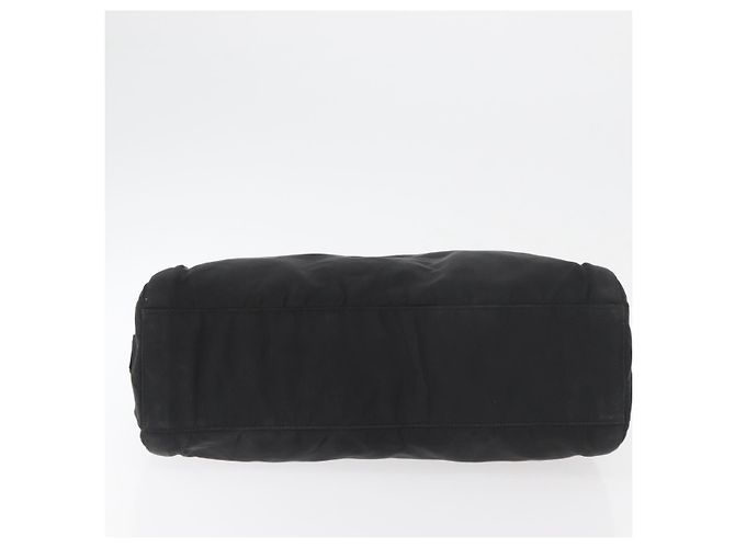 PRADA Borsa a mano in nylon nero argento Auth 177469 - vista 5