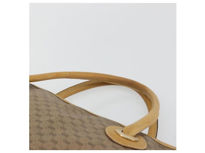Gucci Borsa tote Micro GG Supreme in PVC beige e oro 002 4868 39 Auth 176281 D'oro - vista 8