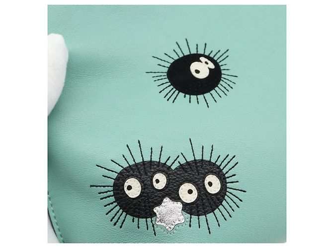 LOEWE - Borsa Clutch Flamenco Ghibli Spirited Away Susuwatari Auth 167255SM Verde - vista 17