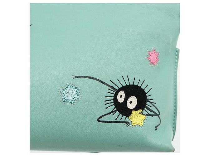 LOEWE - Borsa Clutch Flamenco Ghibli Spirited Away Susuwatari Auth 167255SM Verde - vista 18