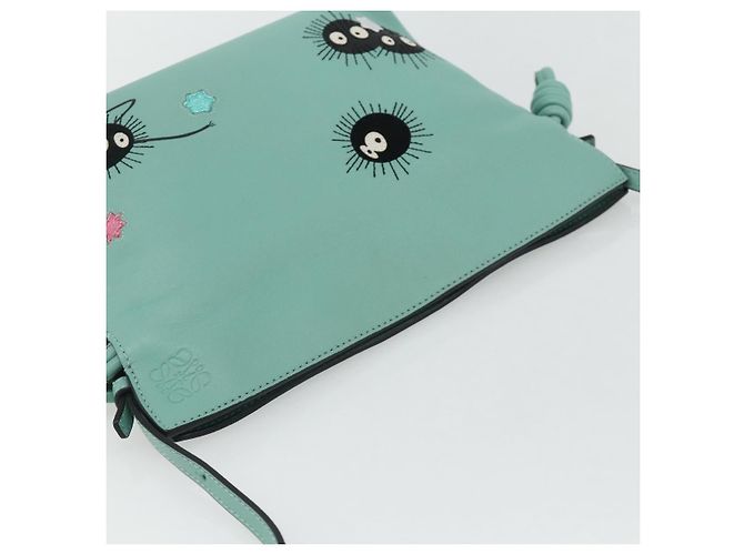 LOEWE - Borsa Clutch Flamenco Ghibli Spirited Away Susuwatari Auth 167255SM Verde - vista 6