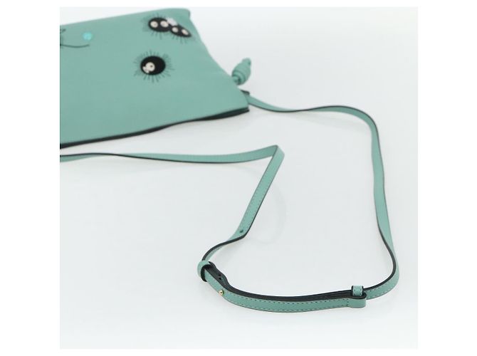 LOEWE - Borsa Clutch Flamenco Ghibli Spirited Away Susuwatari Auth 167255SM Verde - vista 7