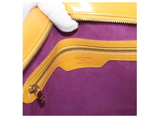 LOUIS VUITTON Borsa da Shopping Epi Saint Jacques Gialla M52269 LV Auth 178982 Giallo - vista 17