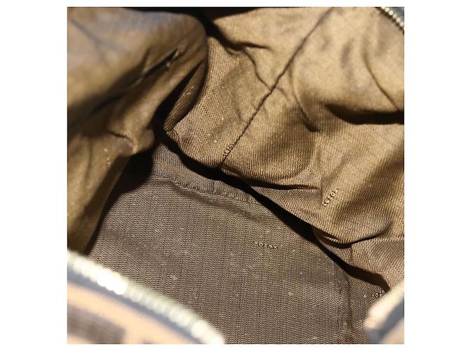 Borsa a mano in tela Zucca FENDI nera e marrone Auth 177235 Nero - vista 18