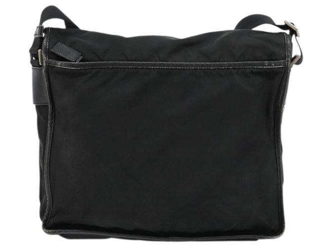 Borsa a Spalla PRADA Nylon Nero Argento Autentica 176173 - vista 2