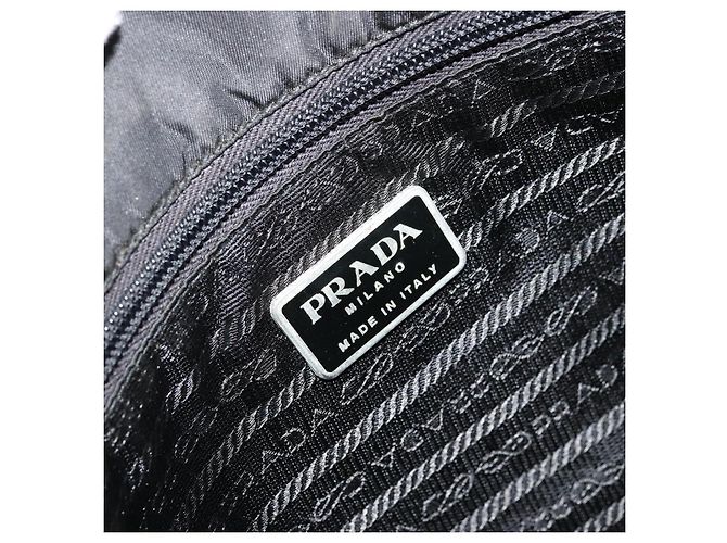 Borsa a Spalla PRADA Nylon Nero Argento Autentica 176173 - vista 20