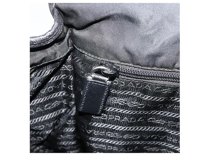 Borsa a Spalla PRADA Nylon Nero Argento Autentica 176173 - vista 23