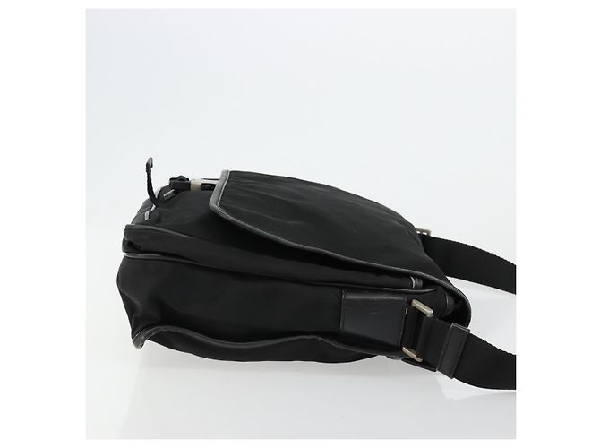 Borsa a Spalla PRADA Nylon Nero Argento Autentica 176173 - vista 3