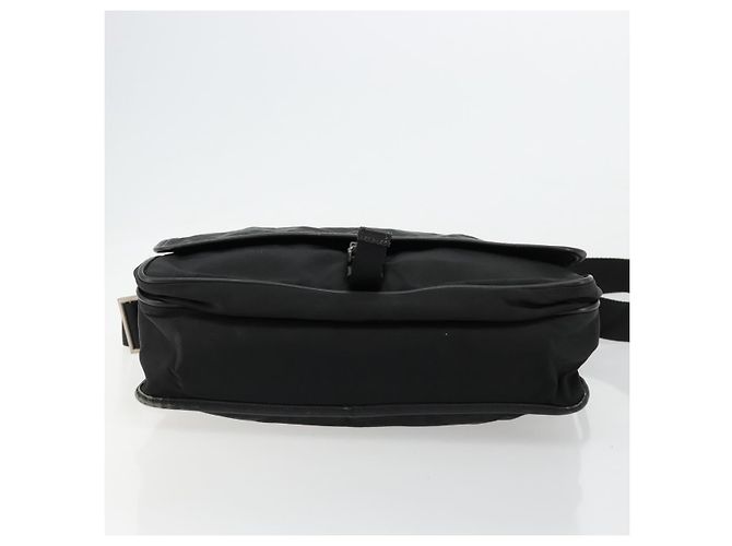 Borsa a Spalla PRADA Nylon Nero Argento Autentica 176173 - vista 5