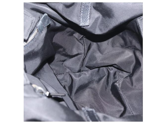 PRADA Borsa a mano in nylon 2 vie verde argento nero Auth ka4229A - vista 20