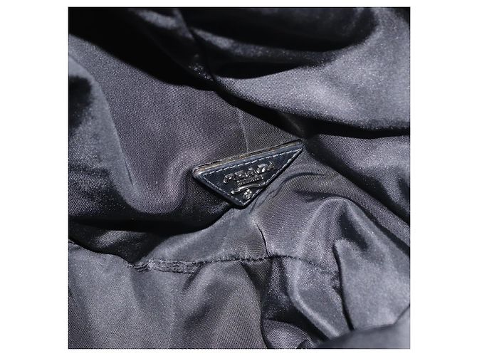 PRADA Borsa a mano in nylon 2 vie verde argento nero Auth ka4229A - vista 22