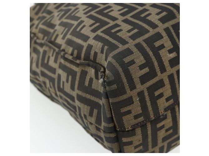 FENDI Zucca Canvas Tote Bag Schwarz Braun Auth 177771 - Ansicht 14
