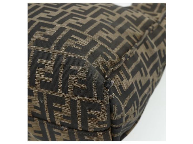 FENDI Zucca Canvas Tote Bag Schwarz Braun Auth 177771 - Ansicht 15