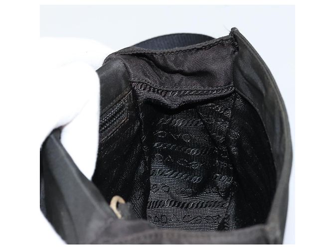 Borsa a Spalla PRADA in Nylon Nero Argento Autentica bs34639 - vista 19
