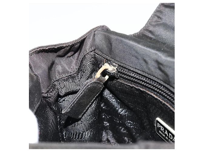 Borsa a Spalla PRADA in Nylon Nero Argento Autentica bs34639 - vista 21
