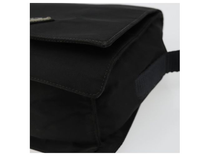 Borsa a Spalla PRADA in Nylon Nero Argento Autentica bs34639 - vista 9