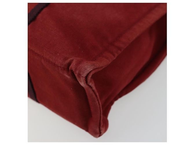 Hermès HERMES Fourre Tout PM Borsa a Mano in Cotone Rossa Argento Auth BA12360 Rosso - vista 10