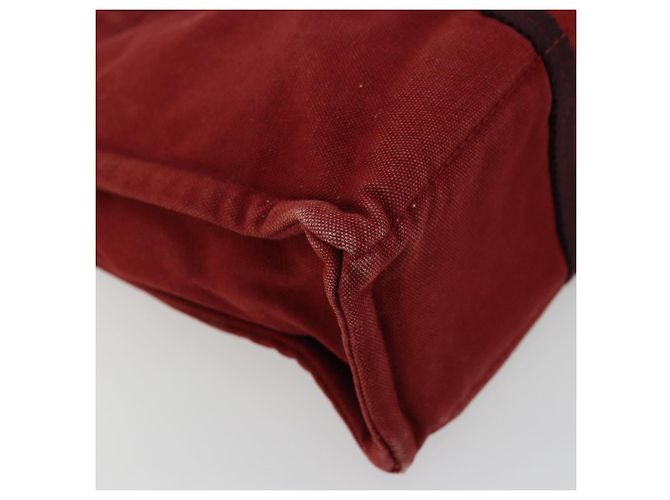 Hermès HERMES Fourre Tout PM Borsa a Mano in Cotone Rossa Argento Auth BA12360 Rosso - vista 11