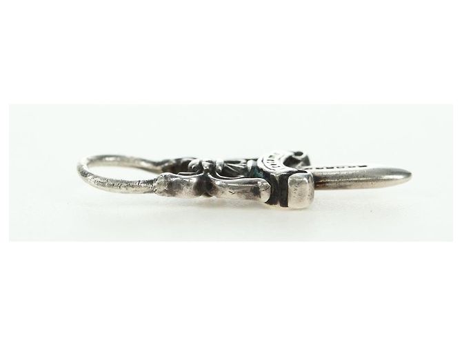 Pendente Charm Daga Chrome Hearts in Argento Ag925 Auth 177359V - vista 10