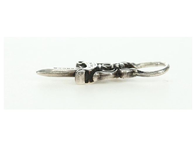 Pendente Charm Daga Chrome Hearts in Argento Ag925 Auth 177359V - vista 11
