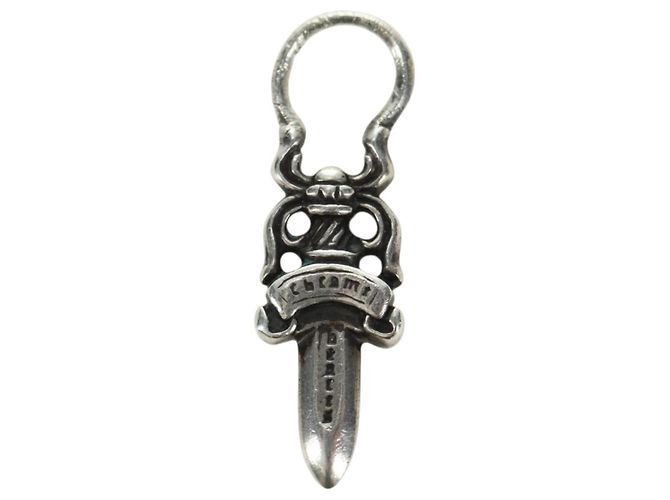 Pendente Charm Daga Chrome Hearts in Argento Ag925 Auth 177359V - vista 2