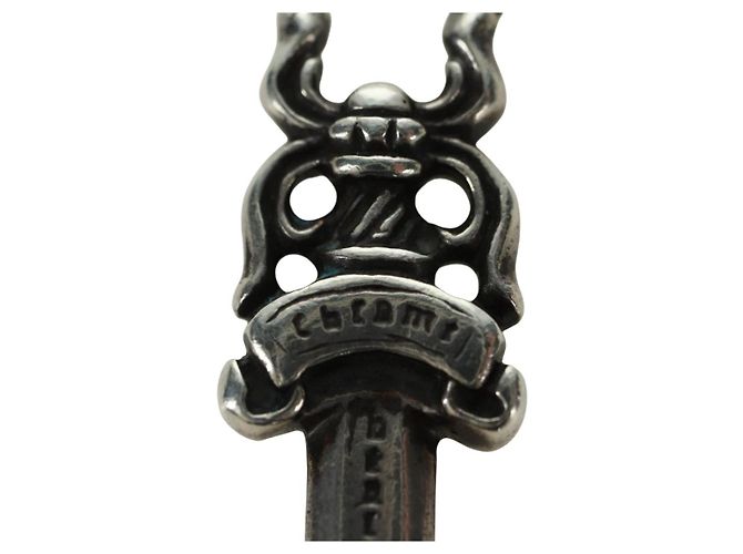 Pendente Charm Daga Chrome Hearts in Argento Ag925 Auth 177359V - vista 4