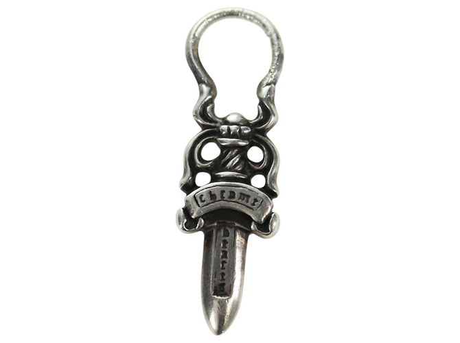 Pendente Charm Daga Chrome Hearts in Argento Ag925 Auth 177359V - vista 6