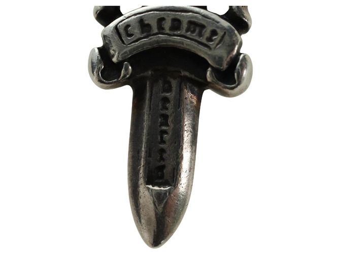 Pendente Charm Daga Chrome Hearts in Argento Ag925 Auth 177359V - vista 7