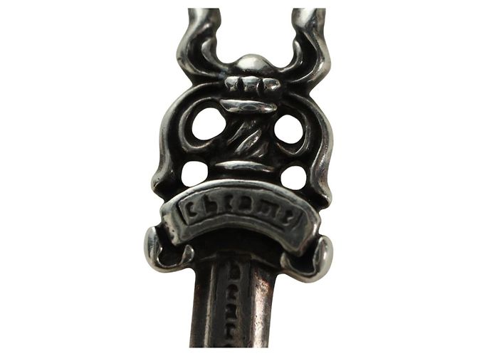 Pendente Charm Daga Chrome Hearts in Argento Ag925 Auth 177359V - vista 8