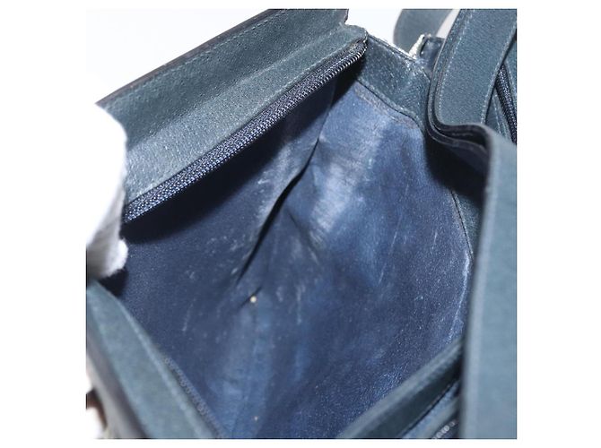 Borsa a Spalla Gucci GG Supreme Sherry Line PVC Blu Navy Oro Auth 177472 D'oro - vista 23