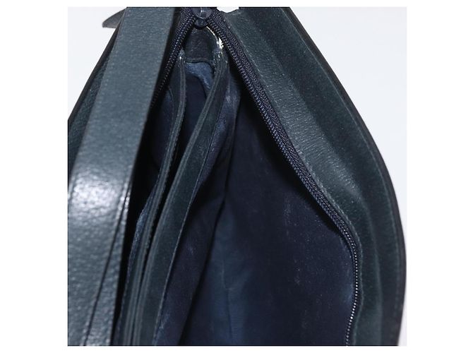 Borsa a Spalla Gucci GG Supreme Sherry Line PVC Blu Navy Oro Auth 177472 D'oro - vista 24
